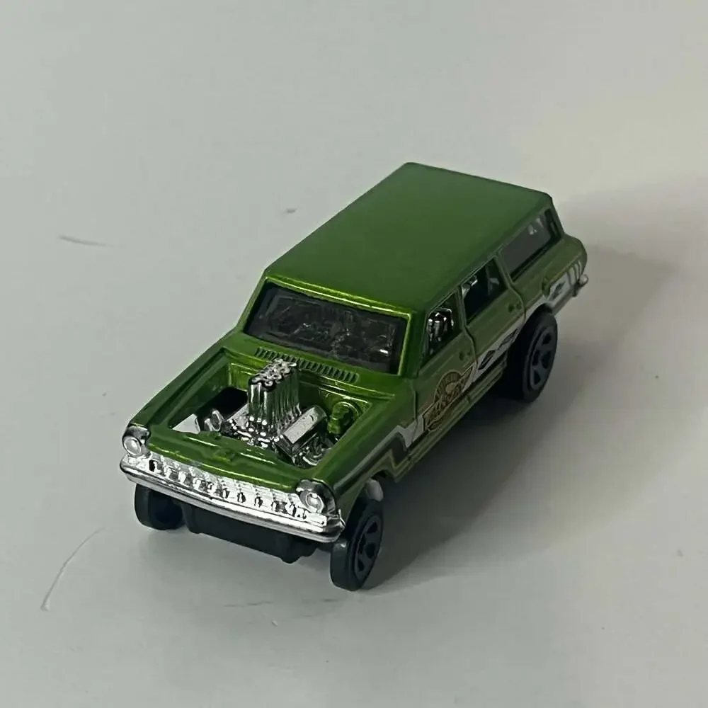 Hot Wheels '64 Chevy Nova Wagon Gasser Green Muscle Mania 174/250